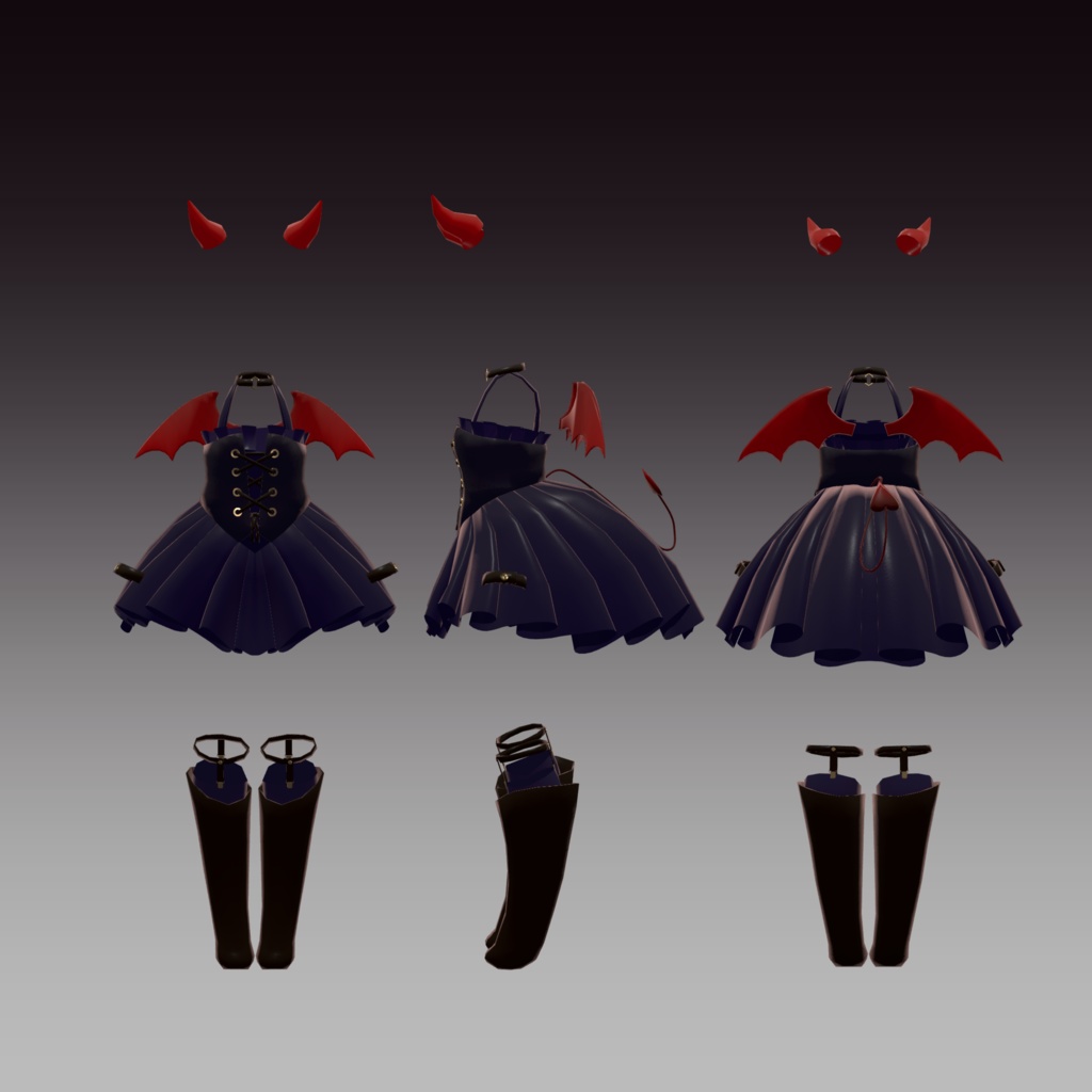 【カルキア対応】天使と悪魔衣装