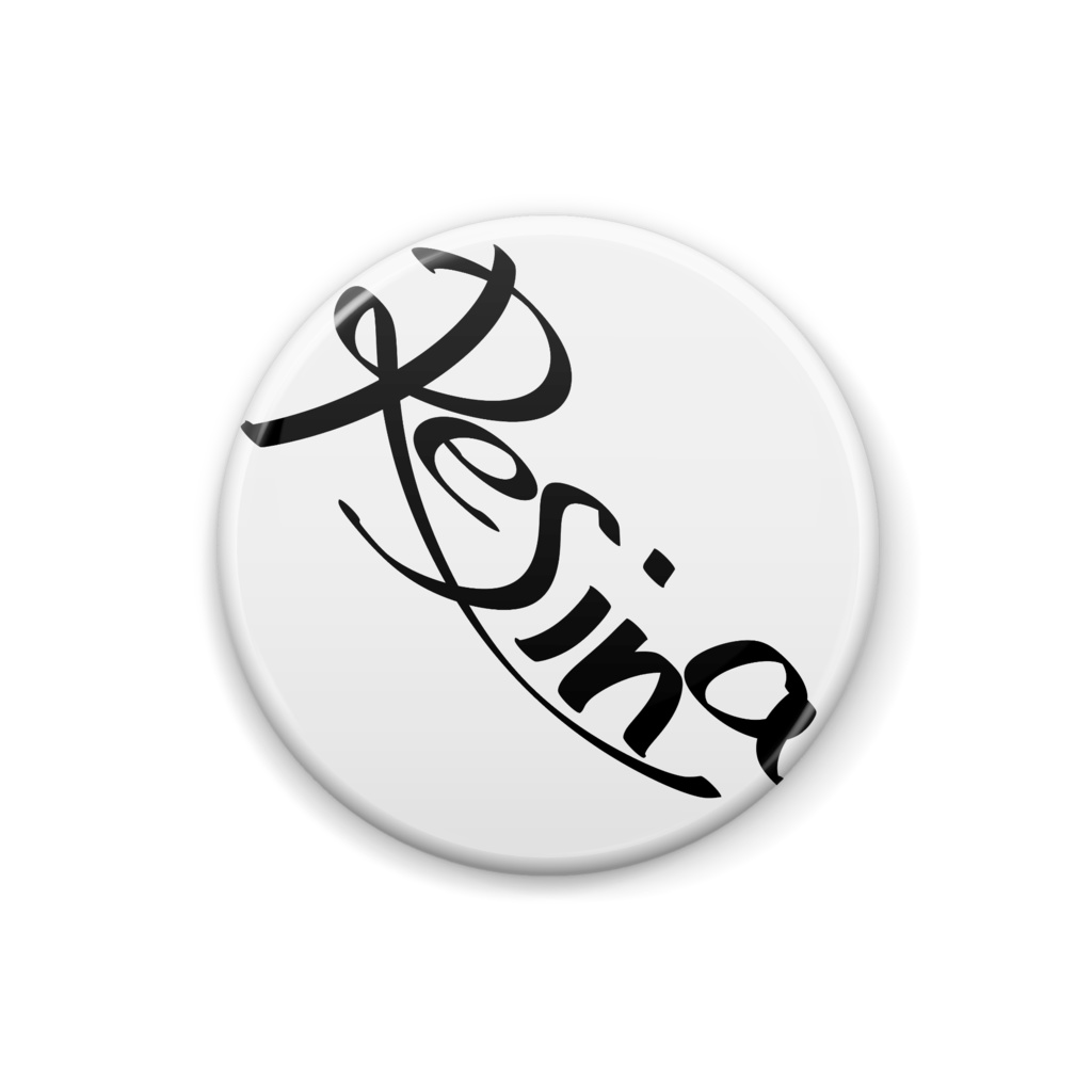 Resina sign white(缶バッジ)