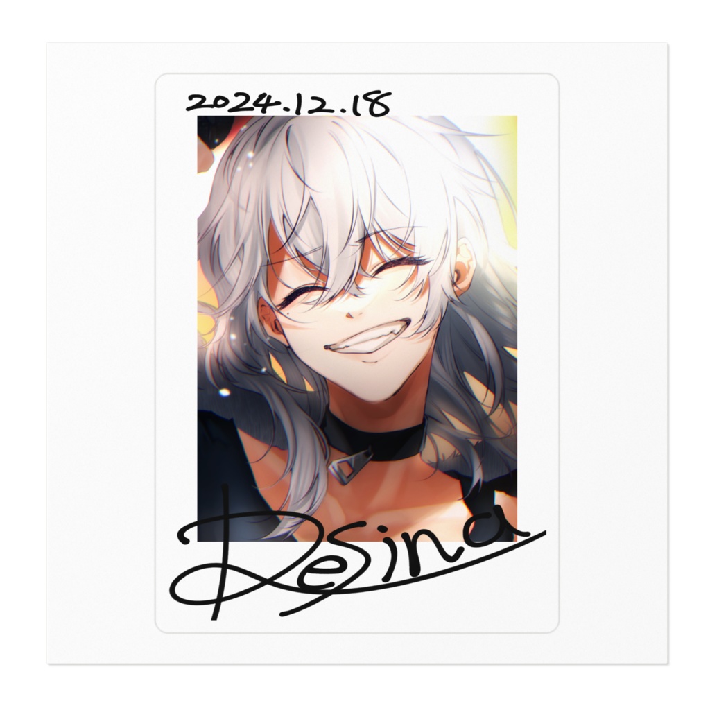 【2024年誕生日記念グッズ】サイン入りチェキ風ステッカー