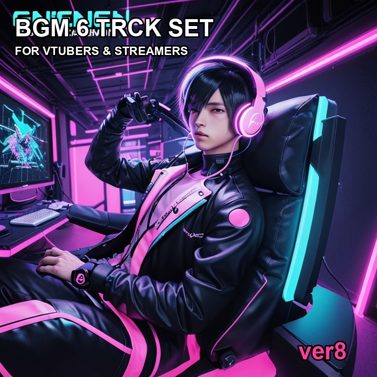 🎧 VTuber・配信者向けBGM 6曲セットVer.8｜商用利用OK・クレジット表記不要・YouTube／配信／動画編集