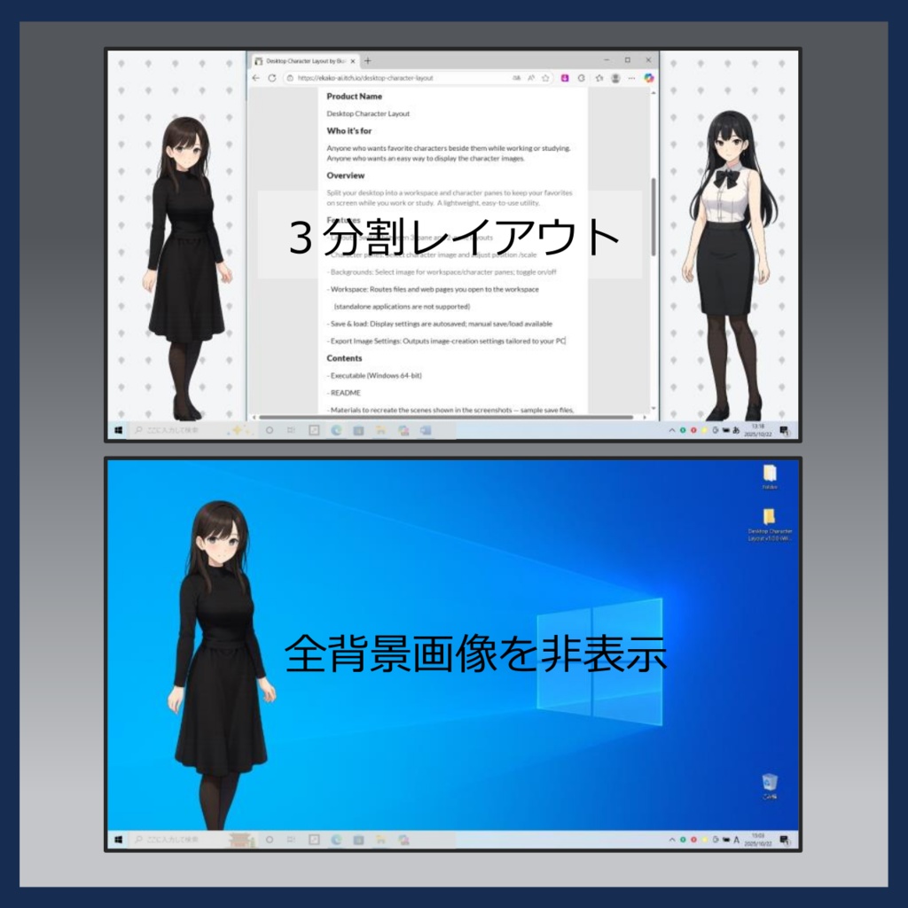 【体験版】Desktop Character Layout