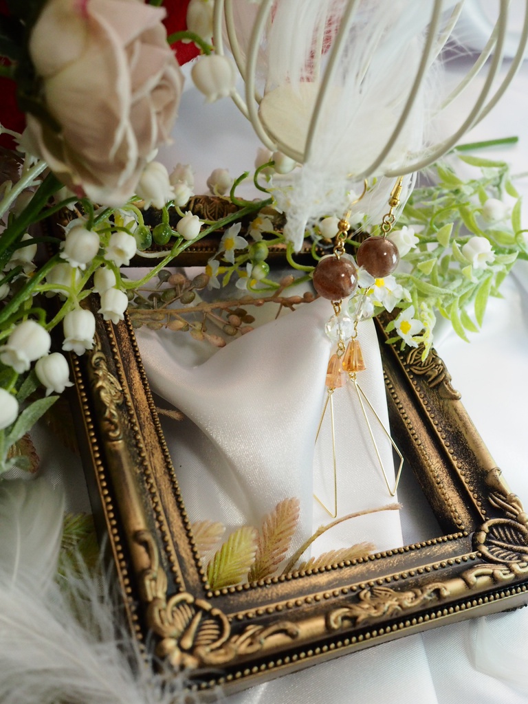 【グラブル】サンダルフォンの天然石ピアス&イヤリング【パラダイス・ロスト】