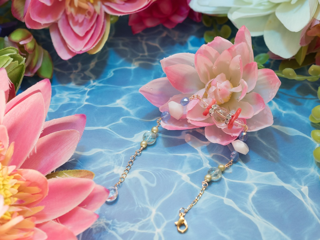 【グラブル】パール・オブ・ビーチのアジャスタ付きブレスレット