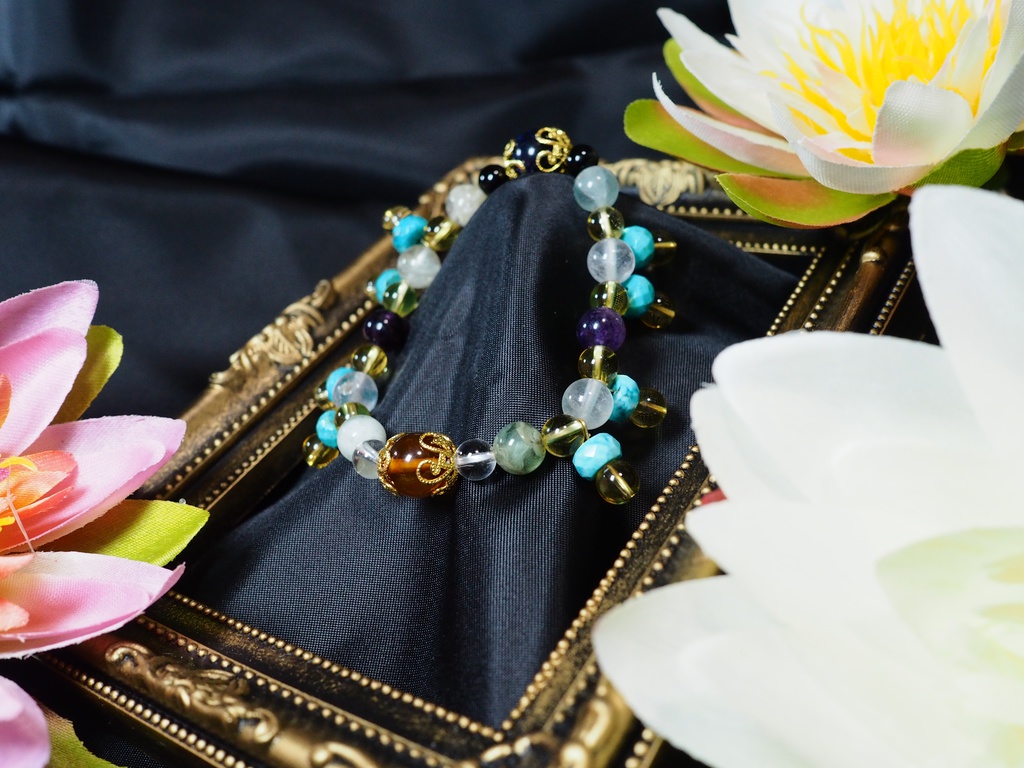 【展示のみ】オジマンディアスの天然石ブレスレットB