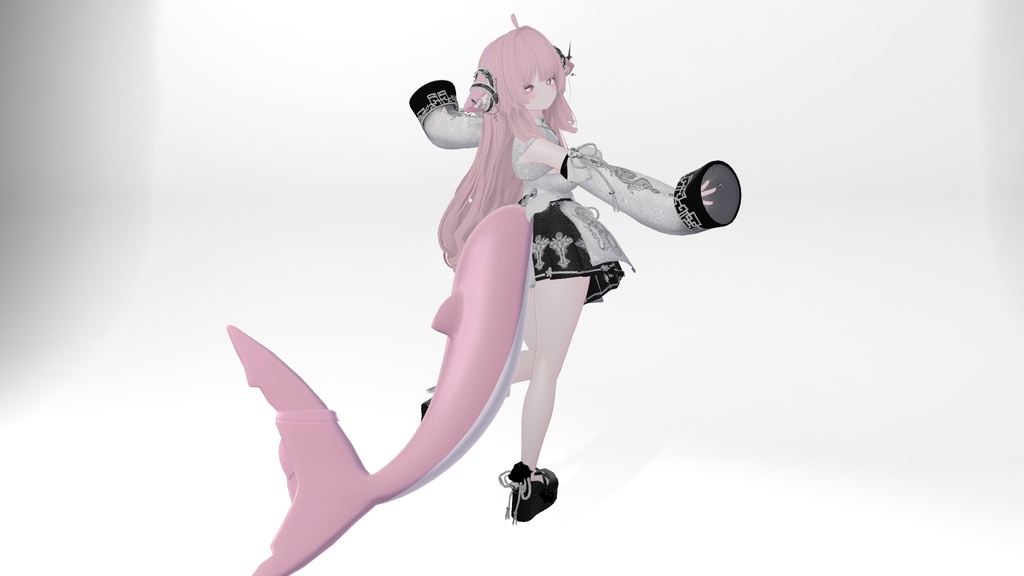 【ルルネ-rurune-専用】Pink make up & body texture & pink tail