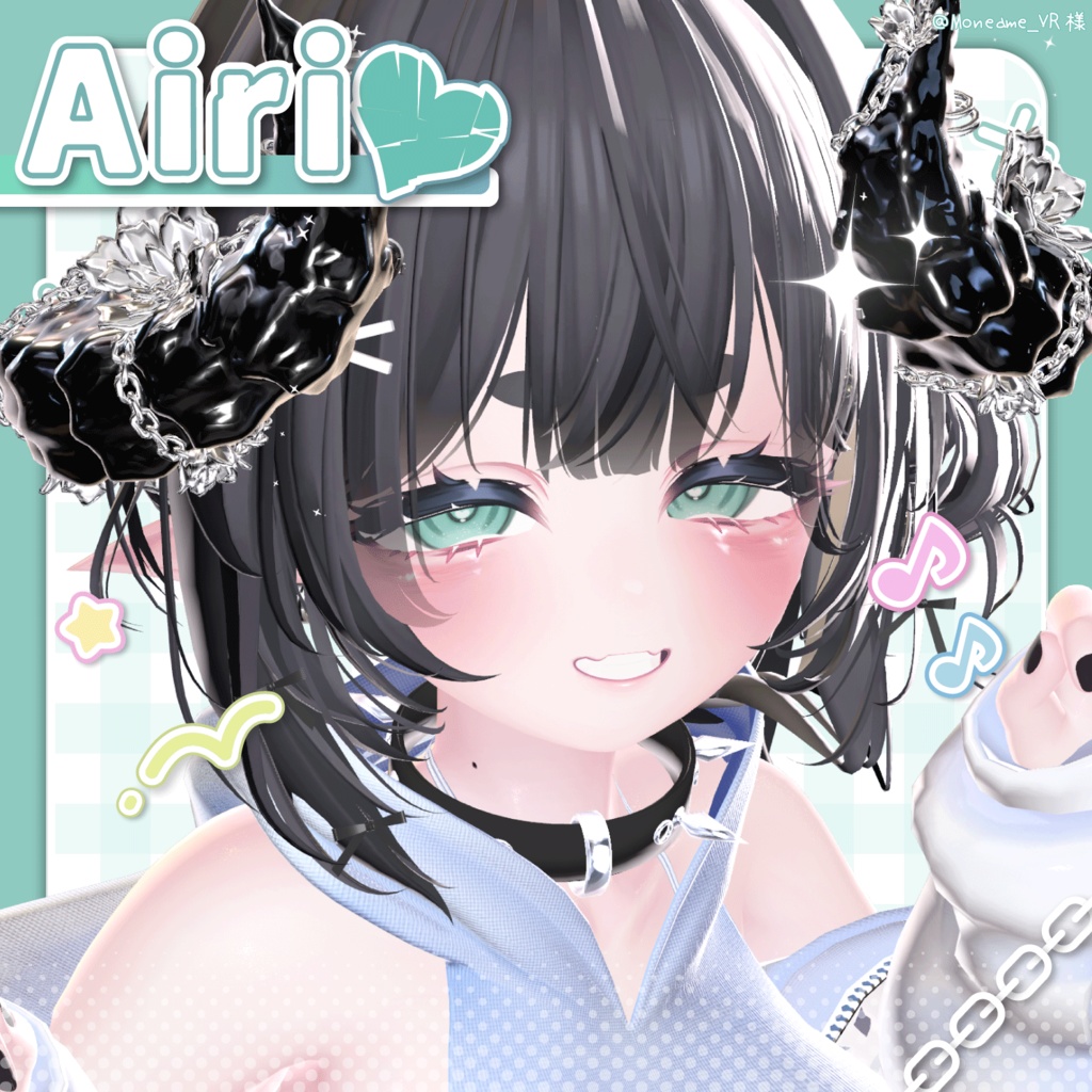 【15アバター対応】魔性のメンヘラアイテクスチャ