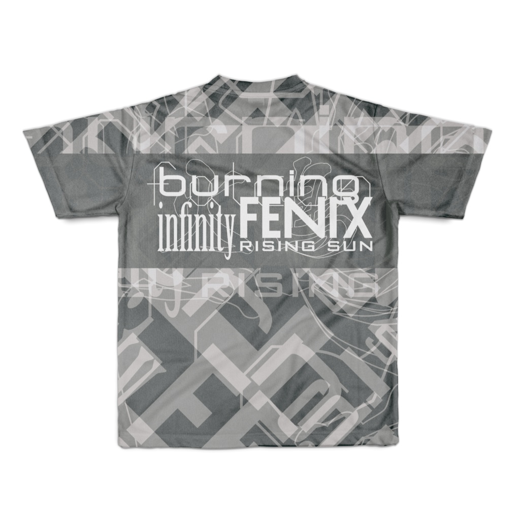 バーニングファルコンインフィニティフェニックスライジングサンフルグラシャツ