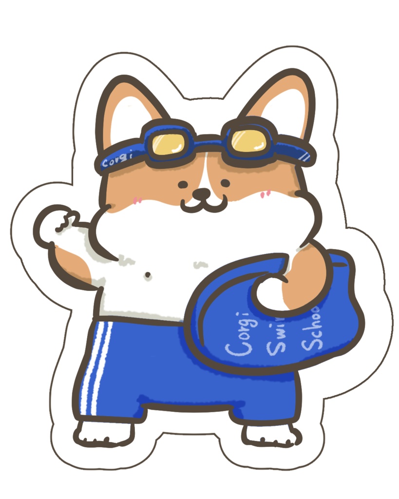 コーギーステッカー