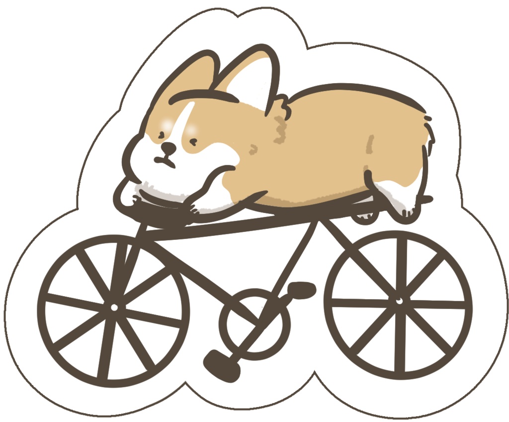 コーギーステッカー