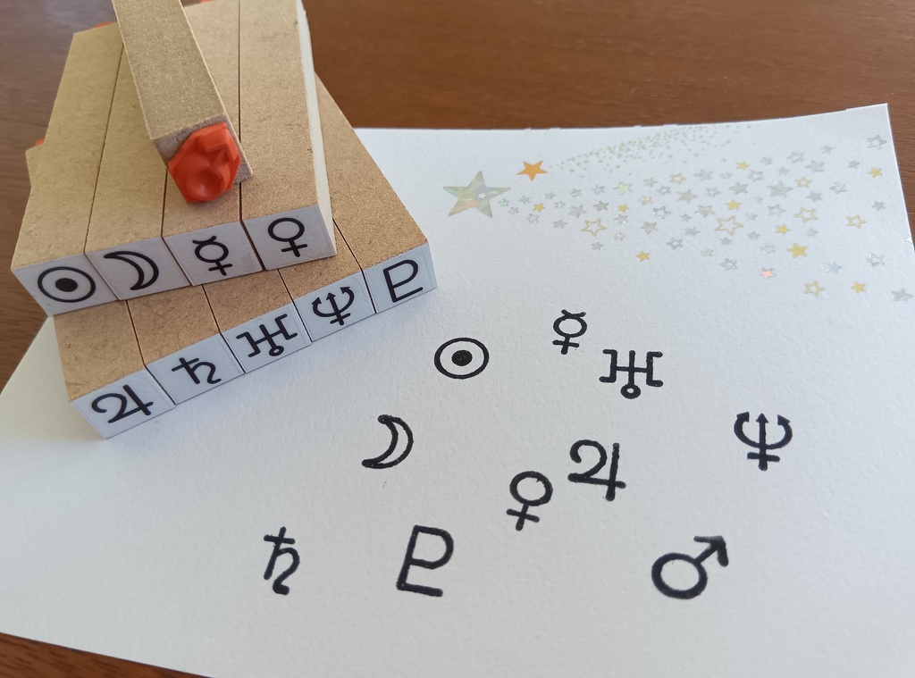 10天体記号スタンプセット