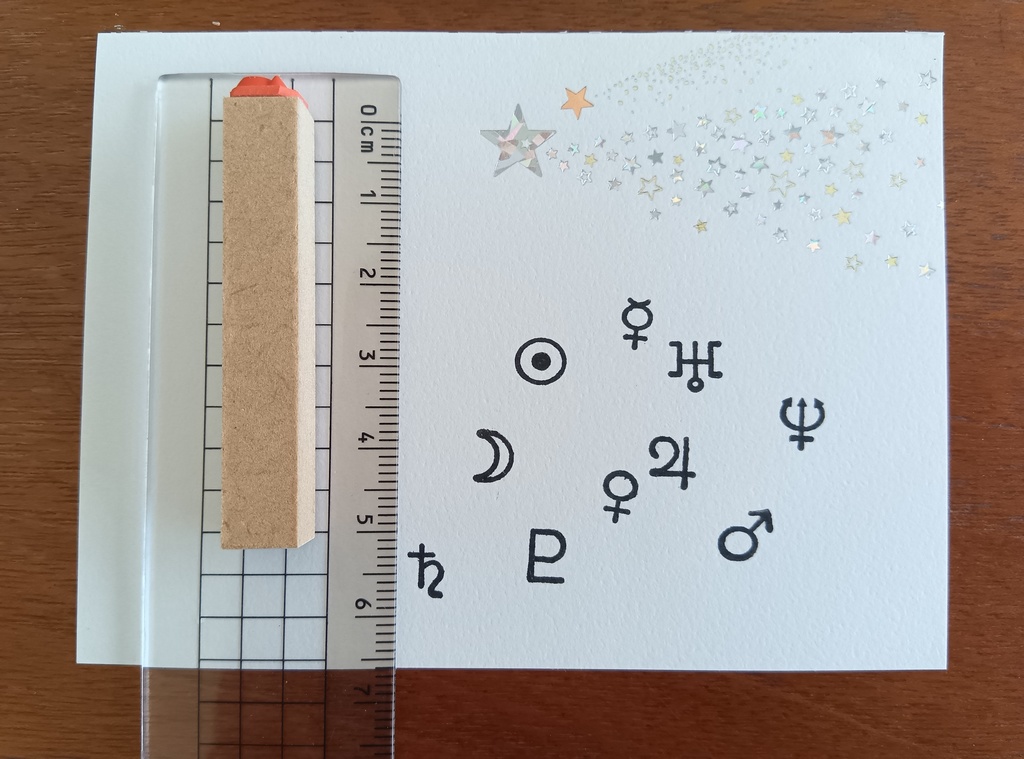 10天体12星座スタンプセット