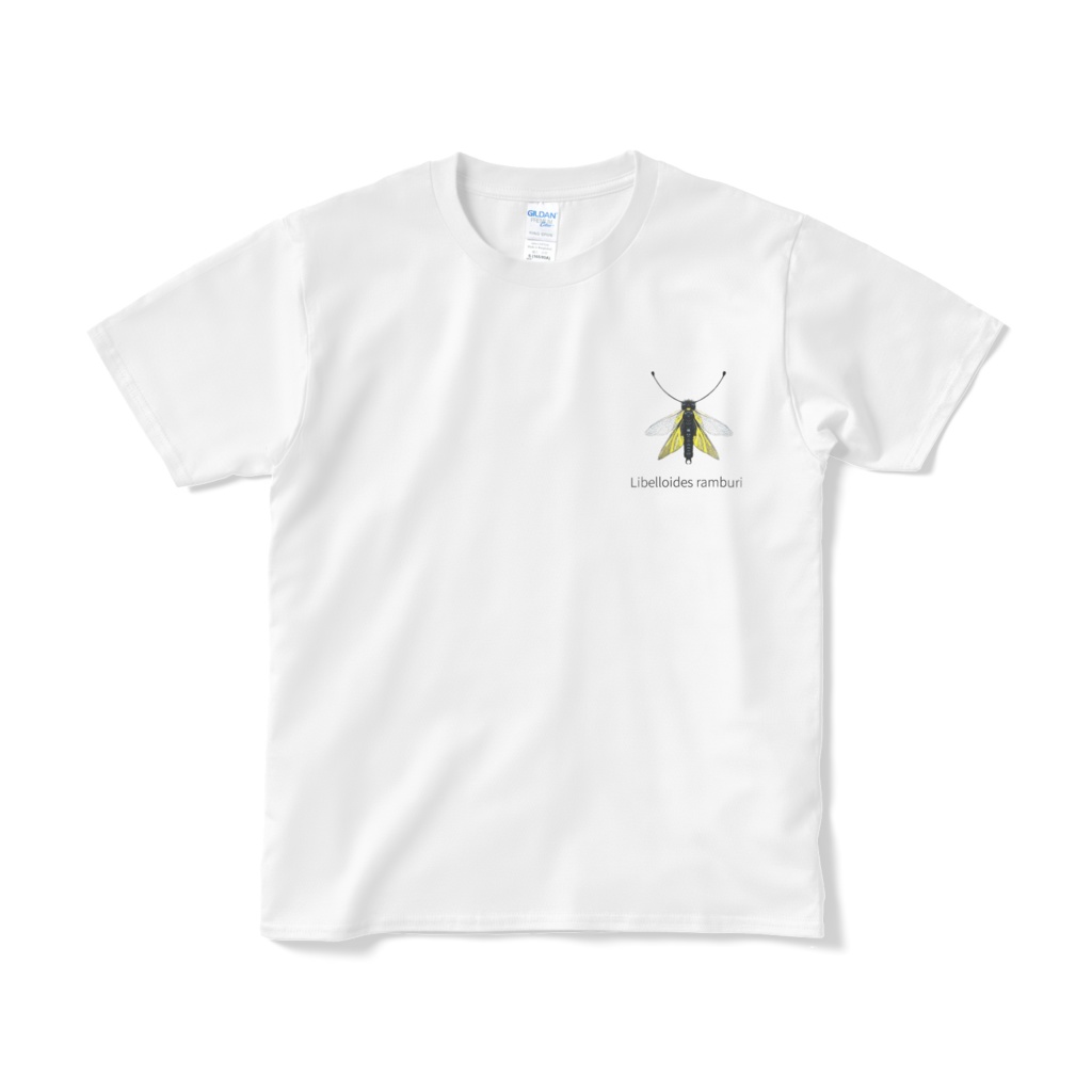 Tシャツ　キバネツノトンボ　白