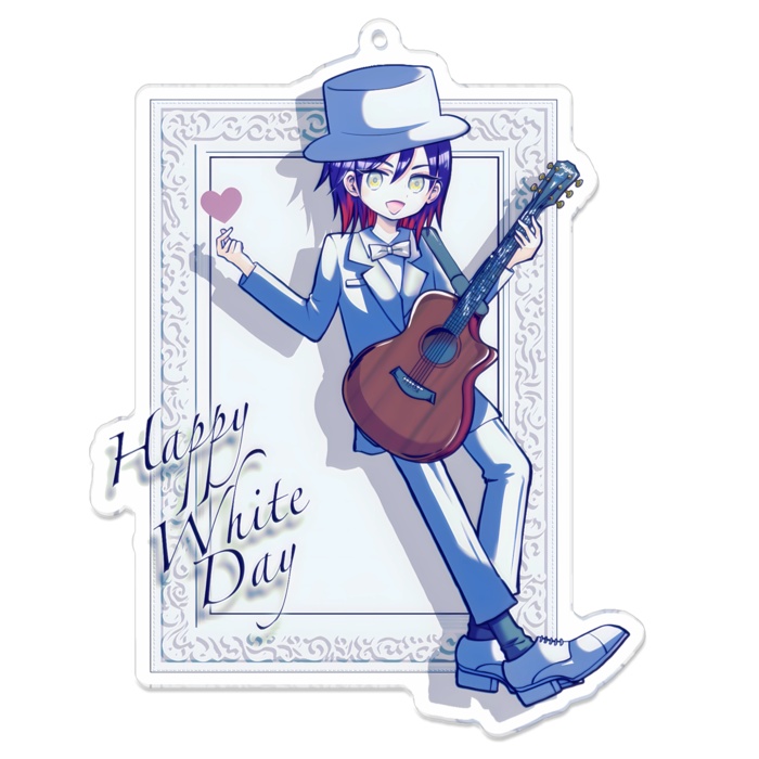 ハッピーホワイトデーアクリルキーホルダー(Happy White Day Acrylic Key Chain)