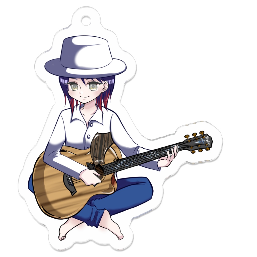 お花見アクリルキーホルダー(Cherry blossom viewing acrylic key chain)