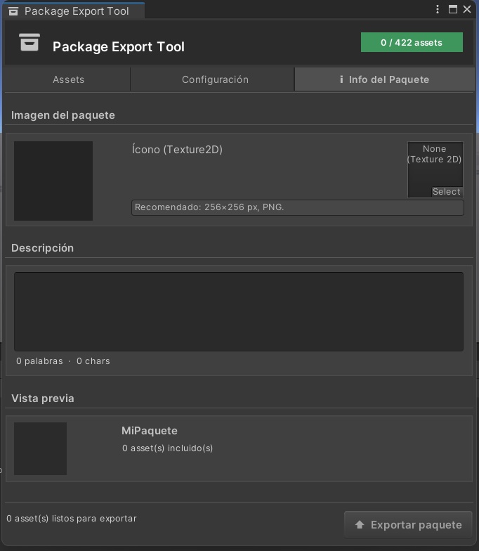 iPackageExportTool (Abandonado) | Exportacion de Archivos a Prefabricado.