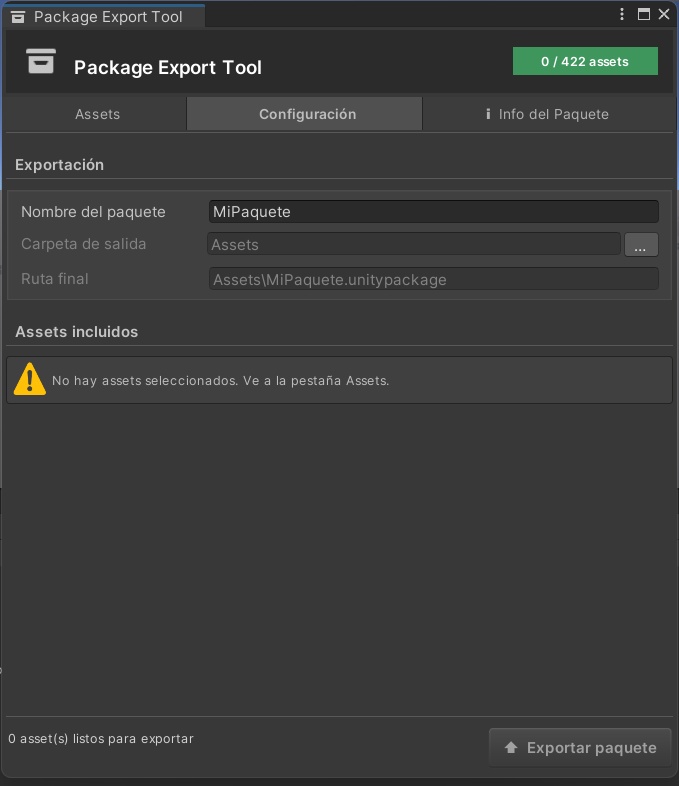 iPackageExportTool (Abandonado) | Exportacion de Archivos a Prefabricado.