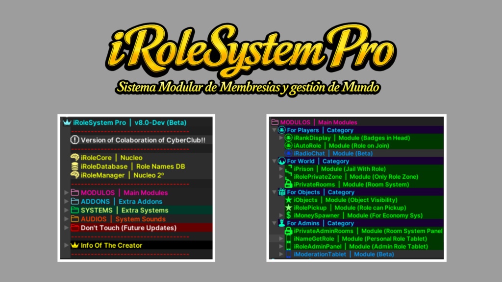 iRoleSystem Pro [v8.2.4-Dev - UP 01/07/26]