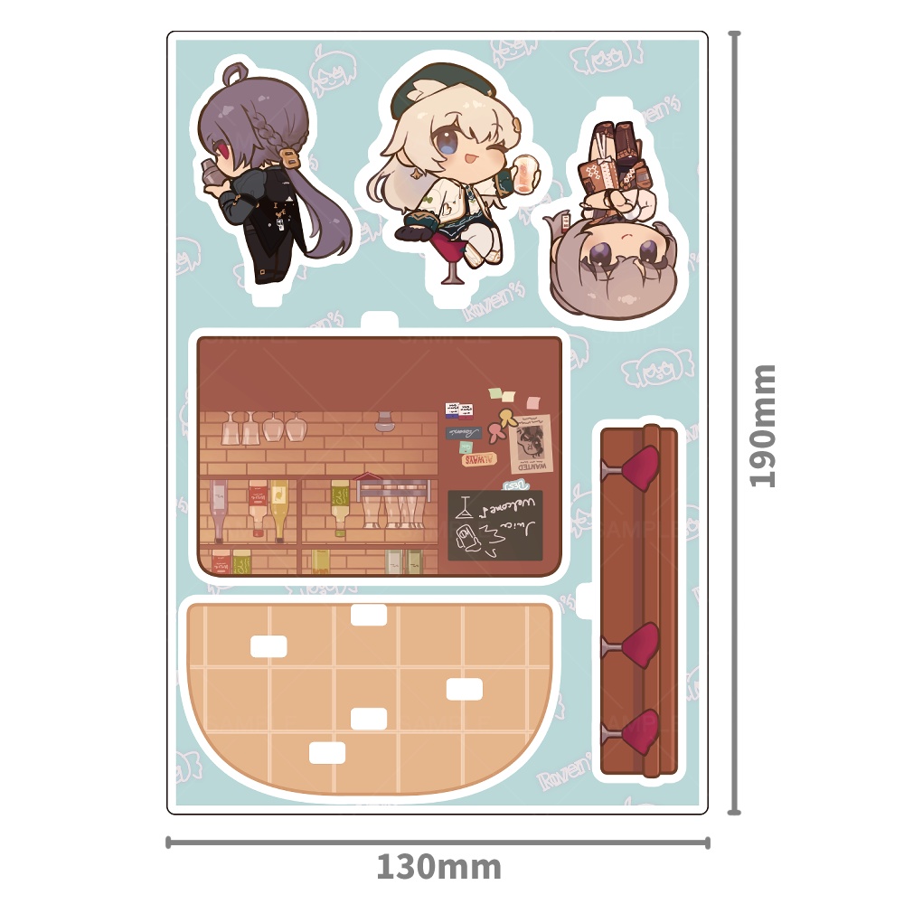 レイブンズアクリルジオラマ