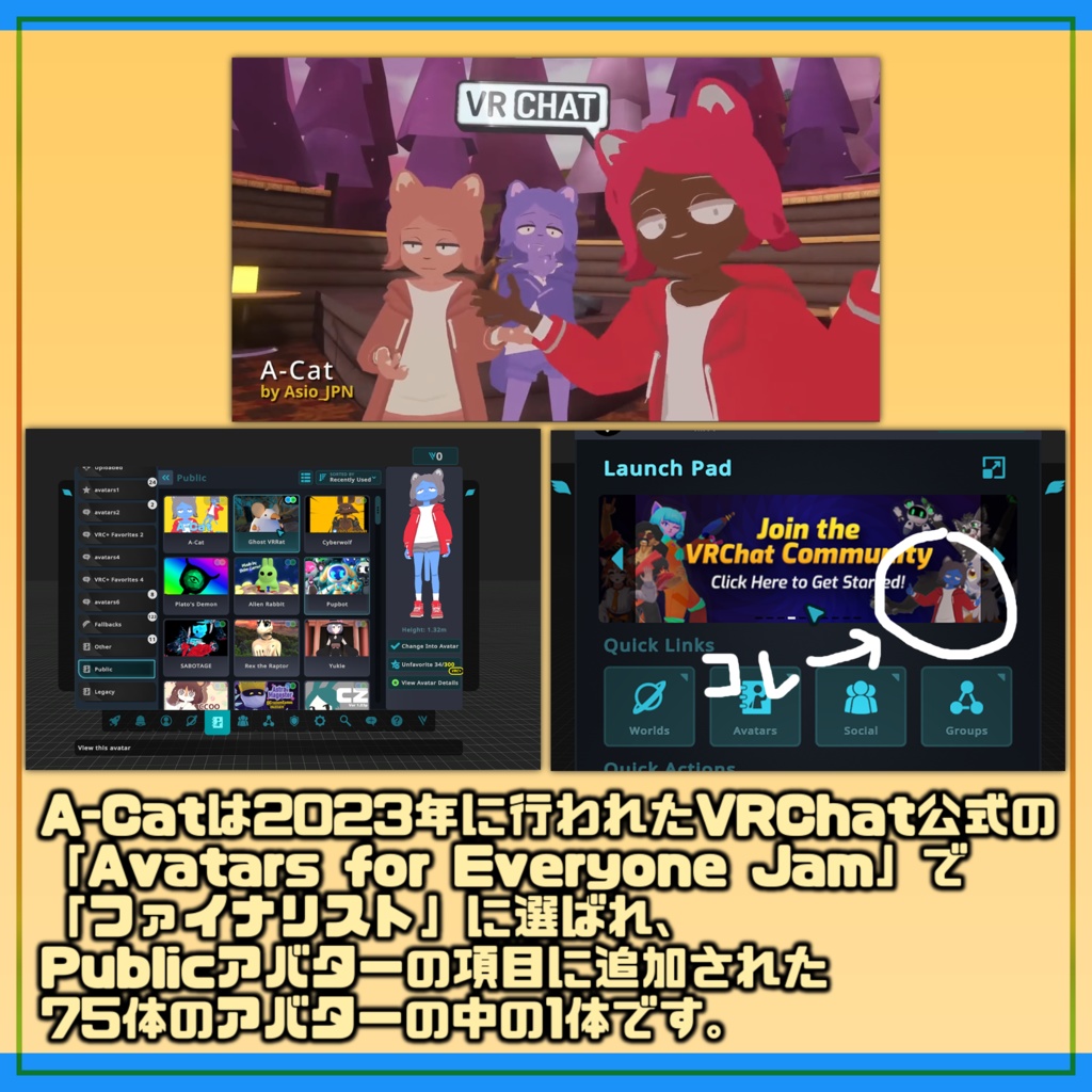 オリジナル3Dモデル「A-Cat」