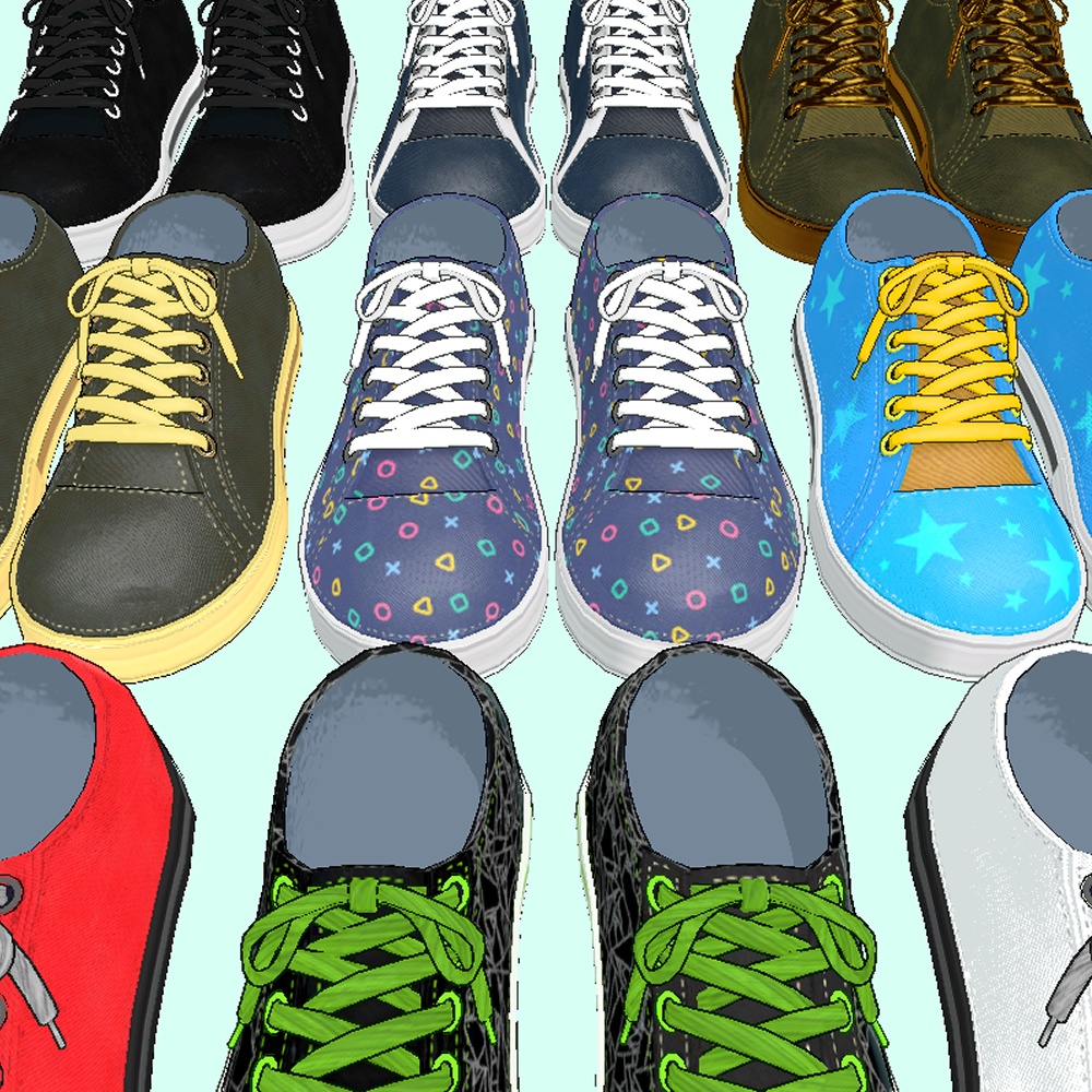 VRChatアバター用衣装「A_Shoes」