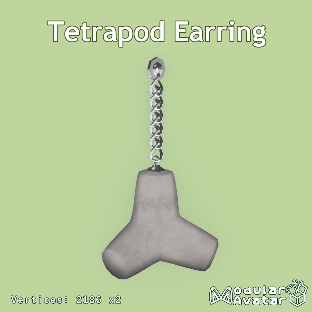 Tetrapod Earring / テトラポッド イヤリング