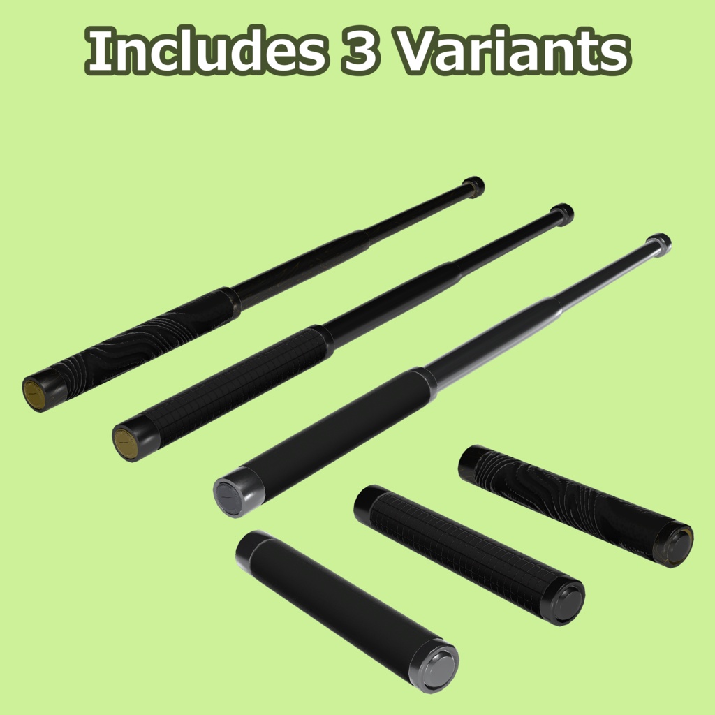 Expandable Baton / 三段警棒 / 삼단봉