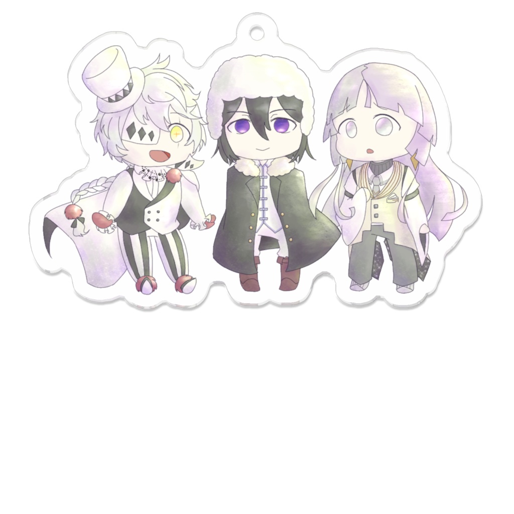 ドストエフスキー&ゴーゴリ&シグマ アクリルキーホルダー