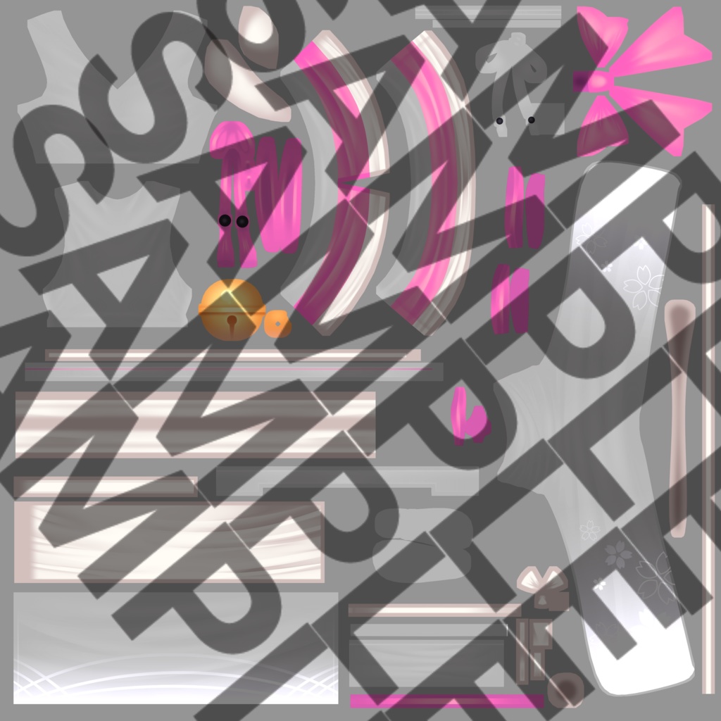 Rindo/竜胆 Pink Texture Recolor Pack