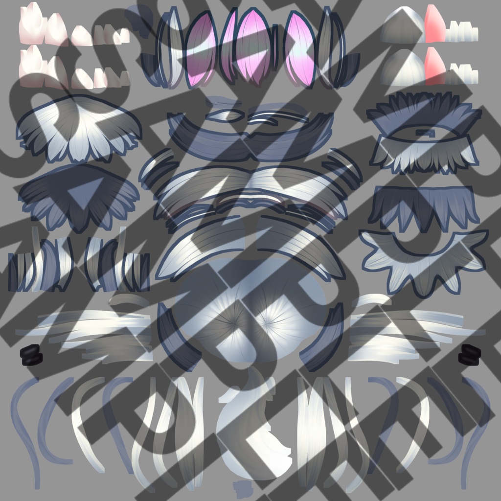 Rindo/竜胆 Pink Texture Recolor Pack