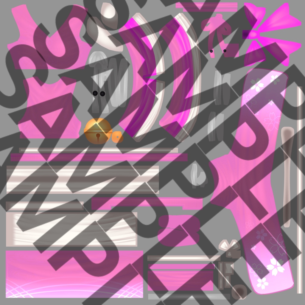 Rindo/竜胆 Pink Texture Recolor Pack