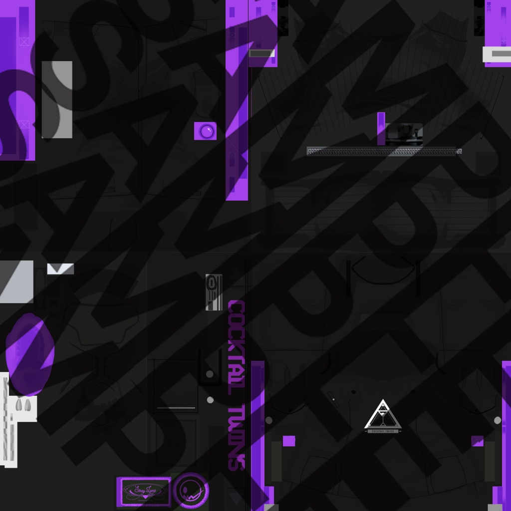 Lena Cocktail(レナ・カクテル) Purple Texture Recolor