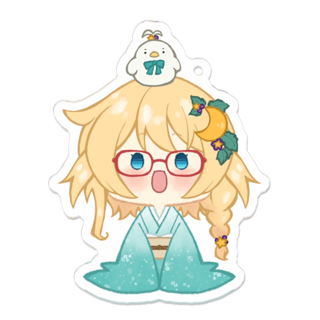 着物よつば ミニアクリルキーホルダー