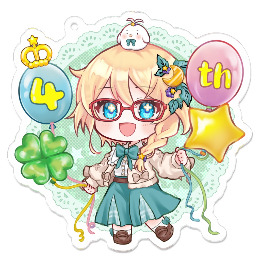 【森月よつば】4周年アクリルキーホルダー