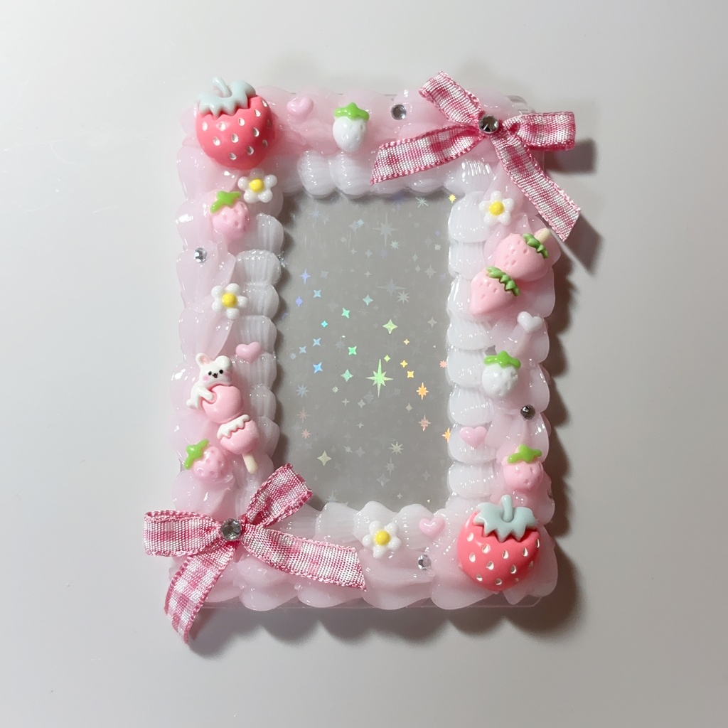 トレカケース ホイップデコ いちご ピンク