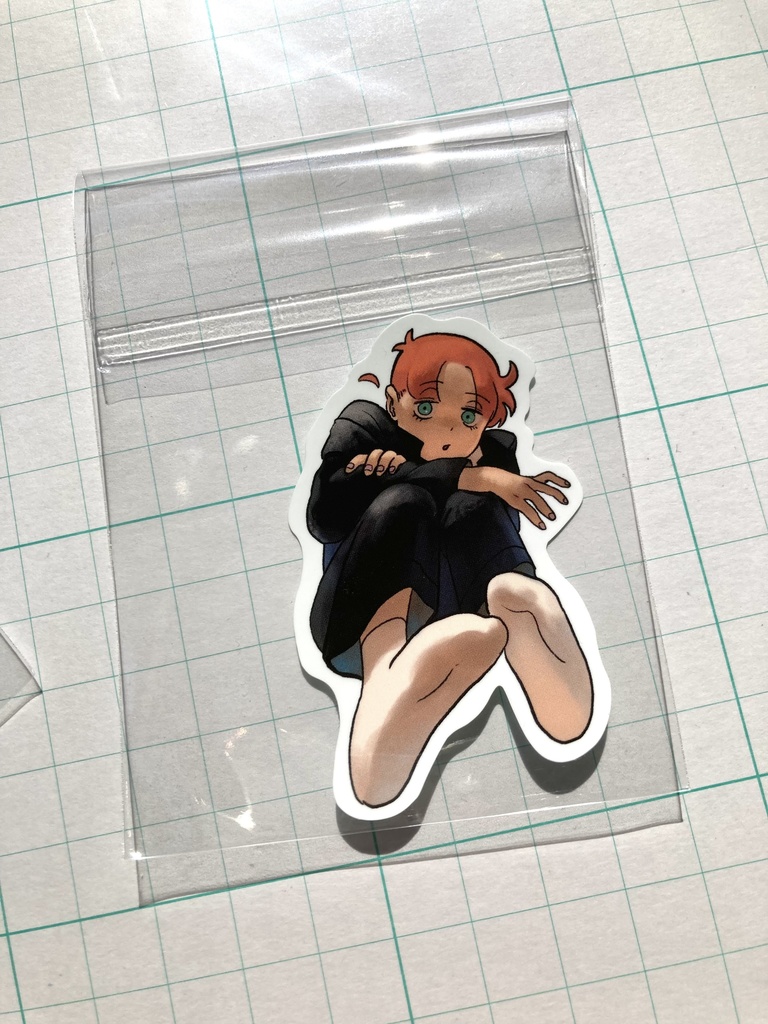 ゼイジくん耐水シール(全3種 一枚ずつ販売)