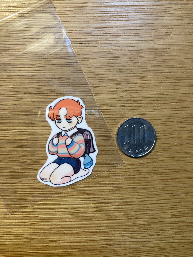 ゼイジくん耐水シール(全3種 一枚ずつ販売)