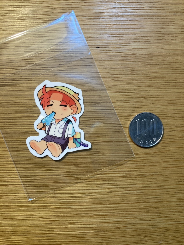 ゼイジくん耐水シール(全3種 一枚ずつ販売)