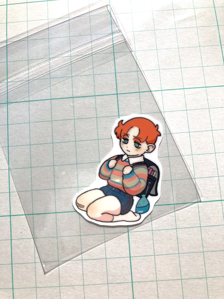 ゼイジくん耐水シール(全3種 一枚ずつ販売)