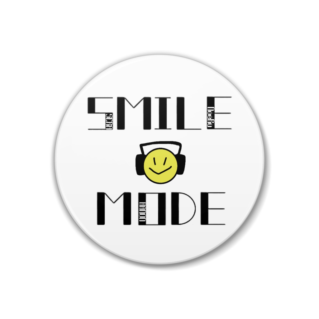 SMILE☺MODE　ロゴ缶バッチ