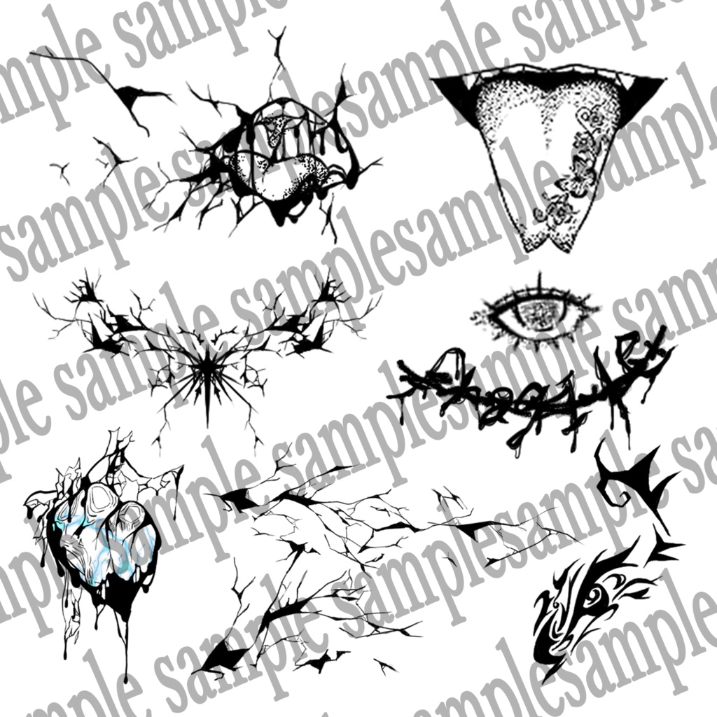 タトゥー詰め合わせ