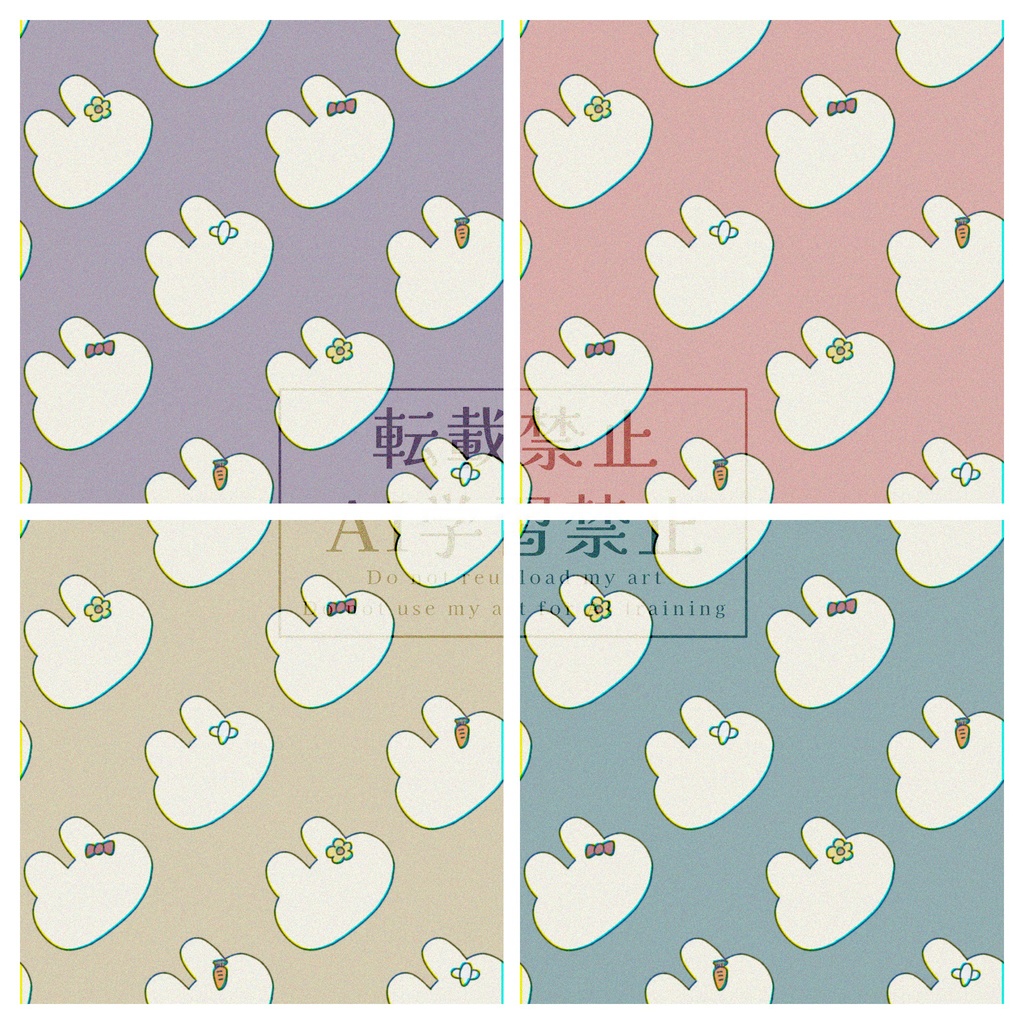 【商用利用NG】しんぷるうさちゃん【DL無料】