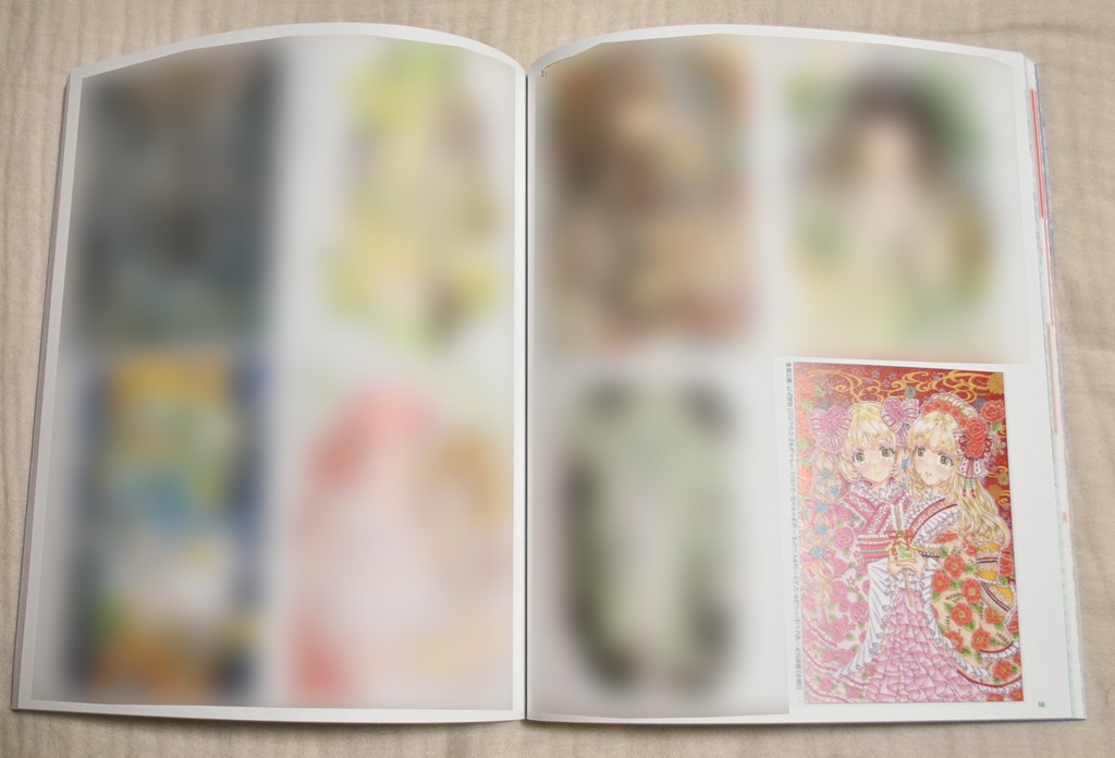 手描きイラスト アナログ 額装原画【年賀2025】A4サイズ スモールエス掲載作品 ラフ付き