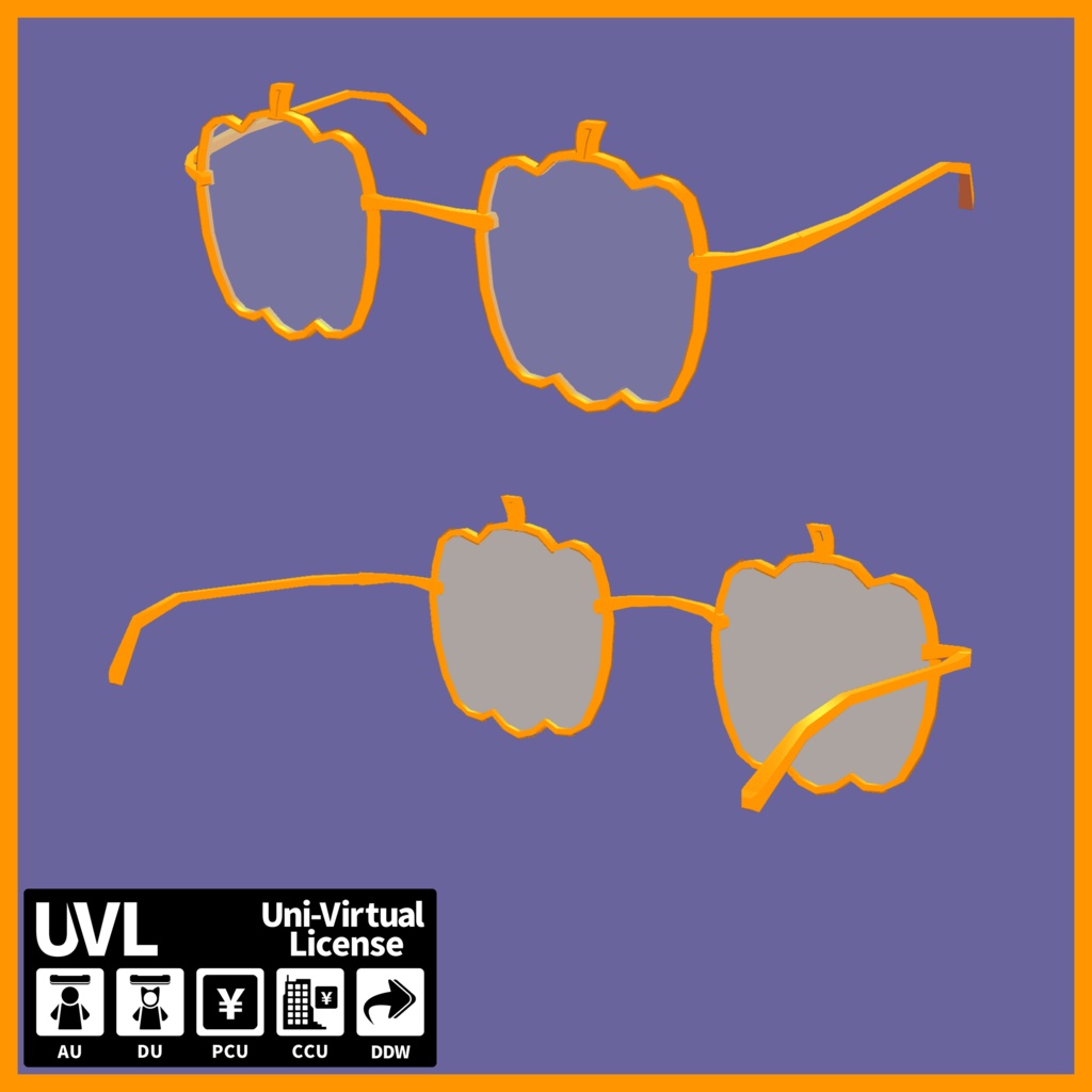 【無料あり】パンプキンめがね