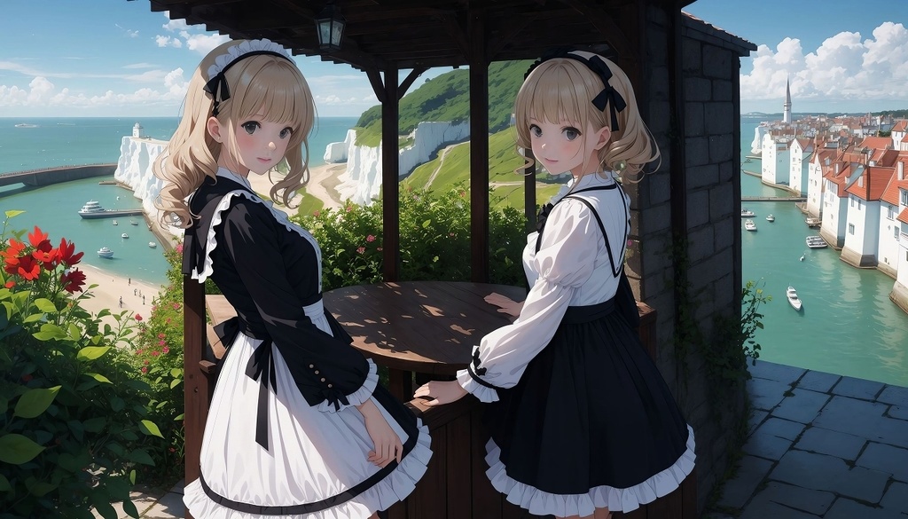 海辺のロリィタ少女イラスト集2