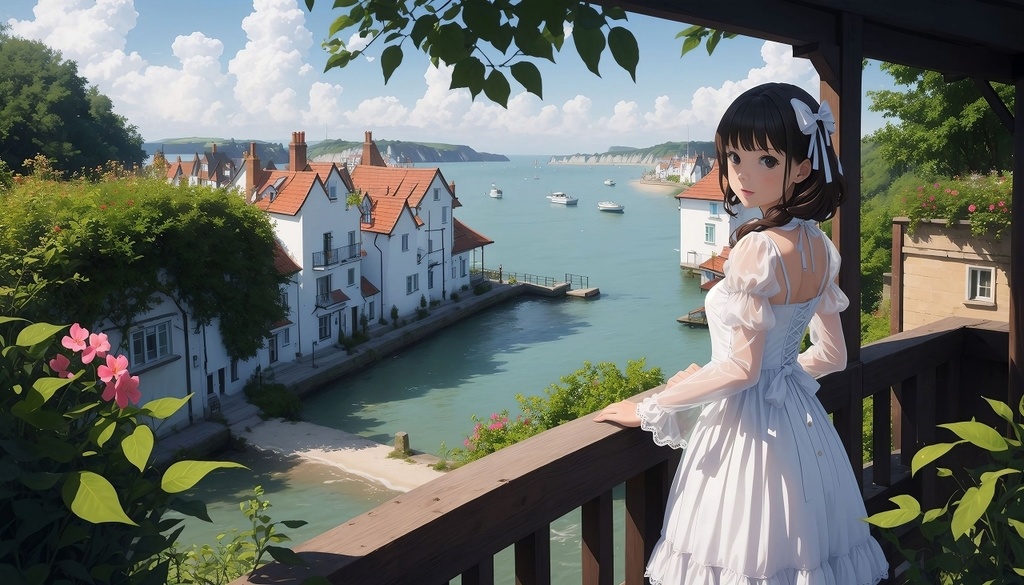 海辺のロリィタ少女イラスト集2