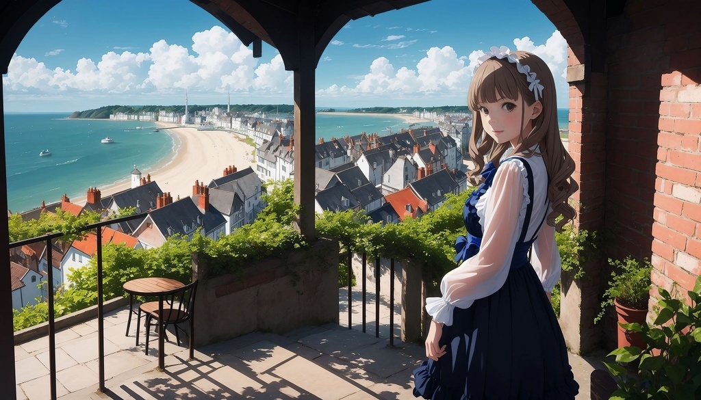 海辺のロリィタ少女イラスト集2