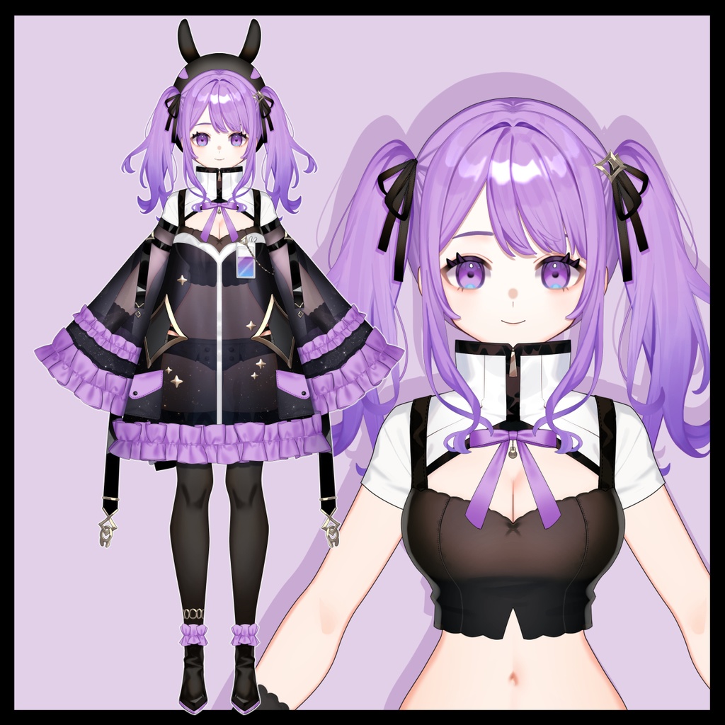 【汎用イラスト】ウミウシの女の子【パーツ分けPSD】