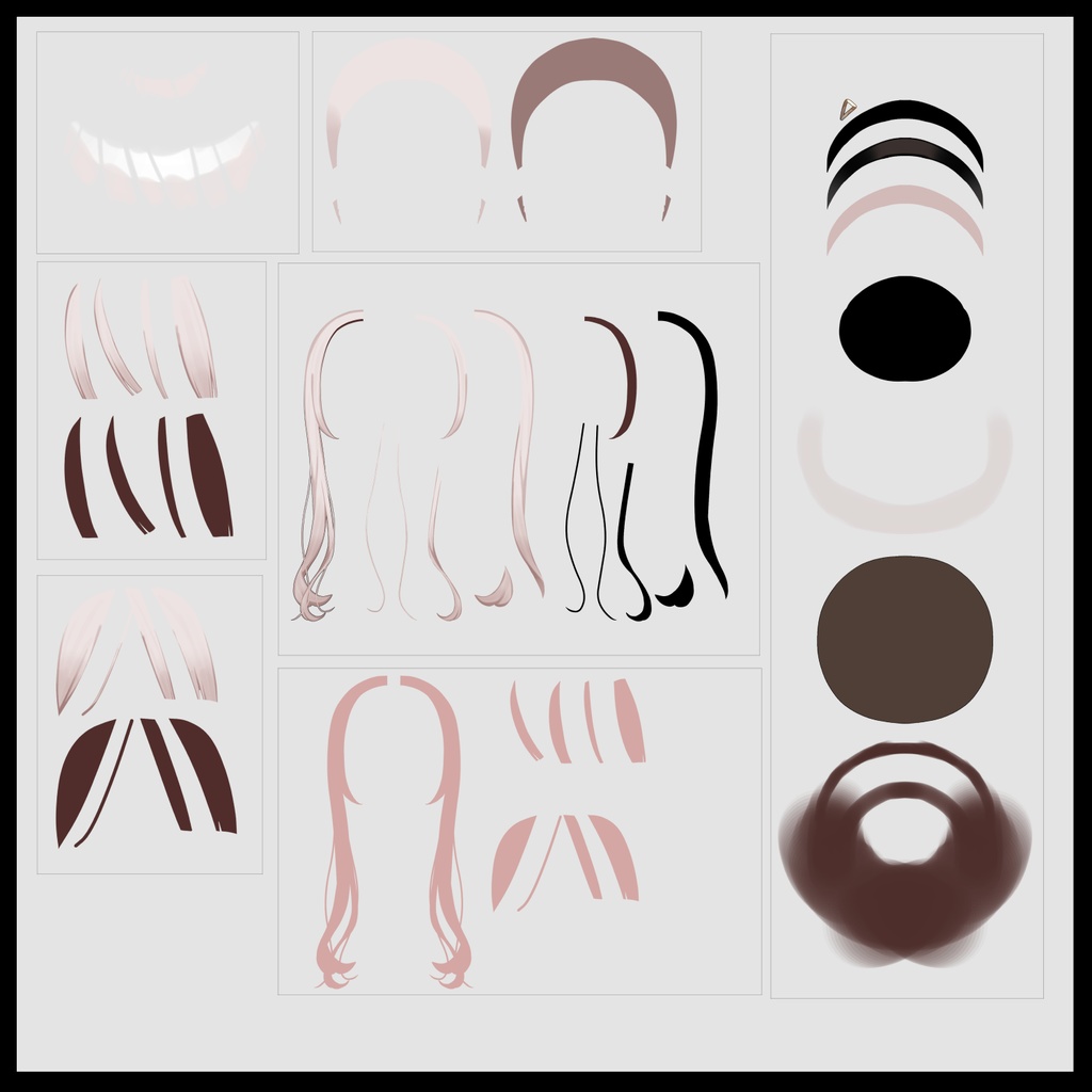 【汎用イラスト】ポンチョの女の子【パーツ分けPSD】