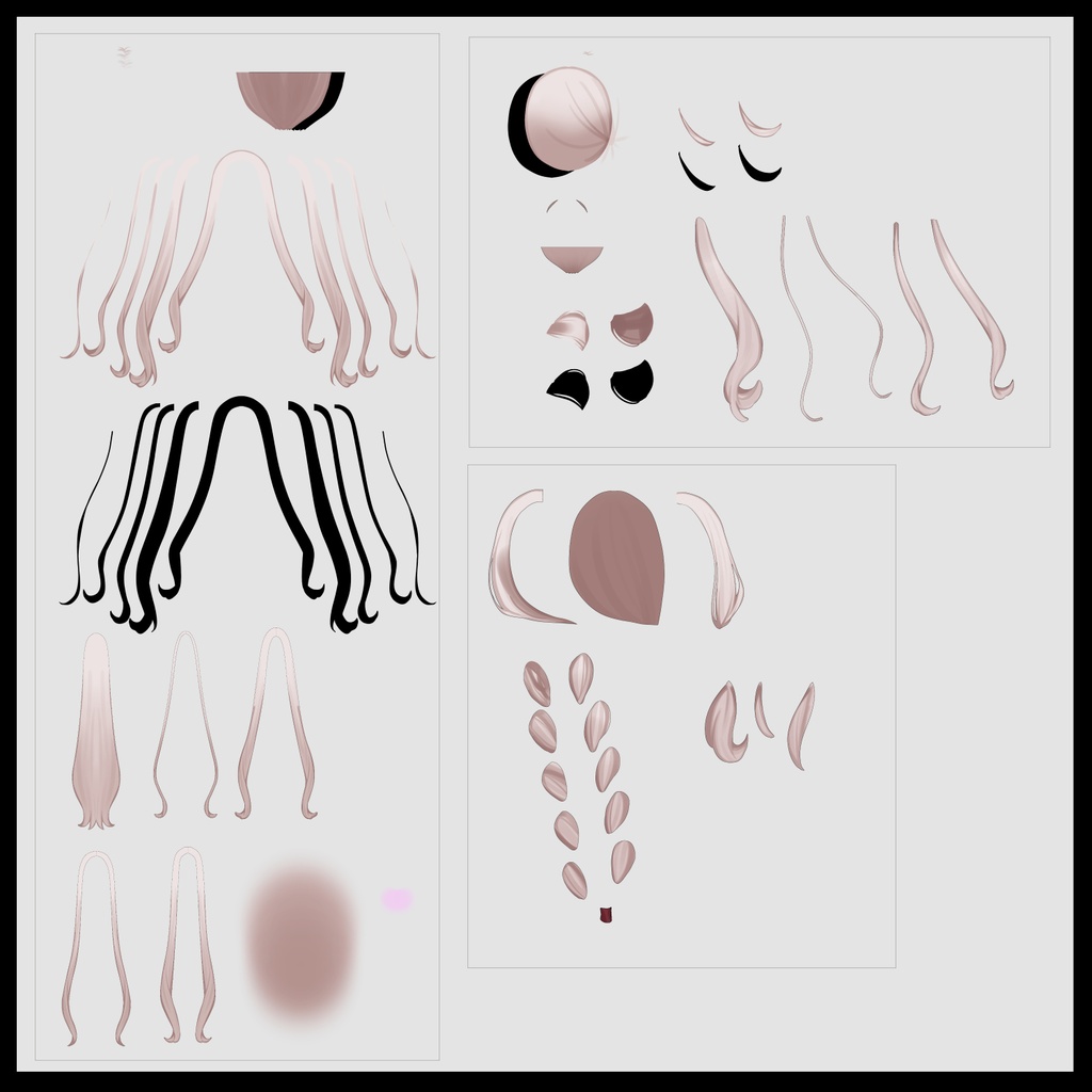 【汎用イラスト】ポンチョの女の子【パーツ分けPSD】