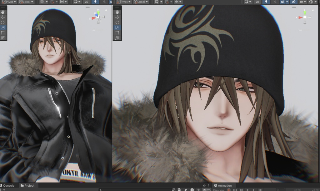 【Yuri/ 悠莉】 Makeup & eye & body & Face Blendshape